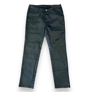 NWT Buffalo Size 27(4) Black Skinny Crop Selma Jeans Cotton-Poly-Elastane